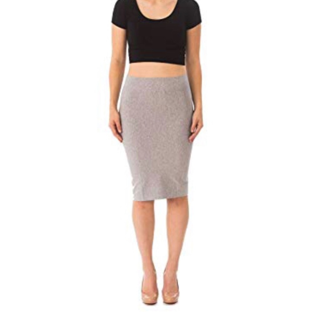 Grey pencil skirt